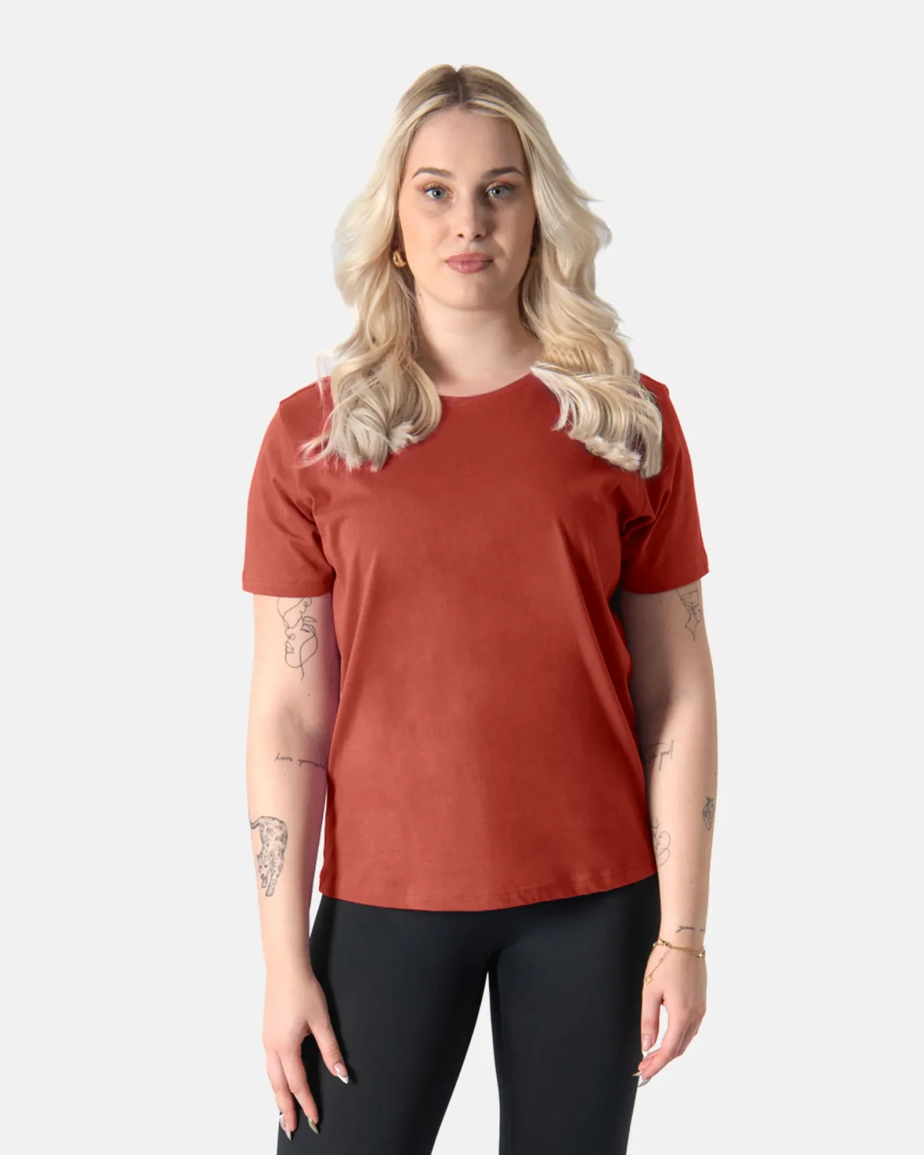 Image 1 of - boyfriend-ss-tee-navy--red-2jpg