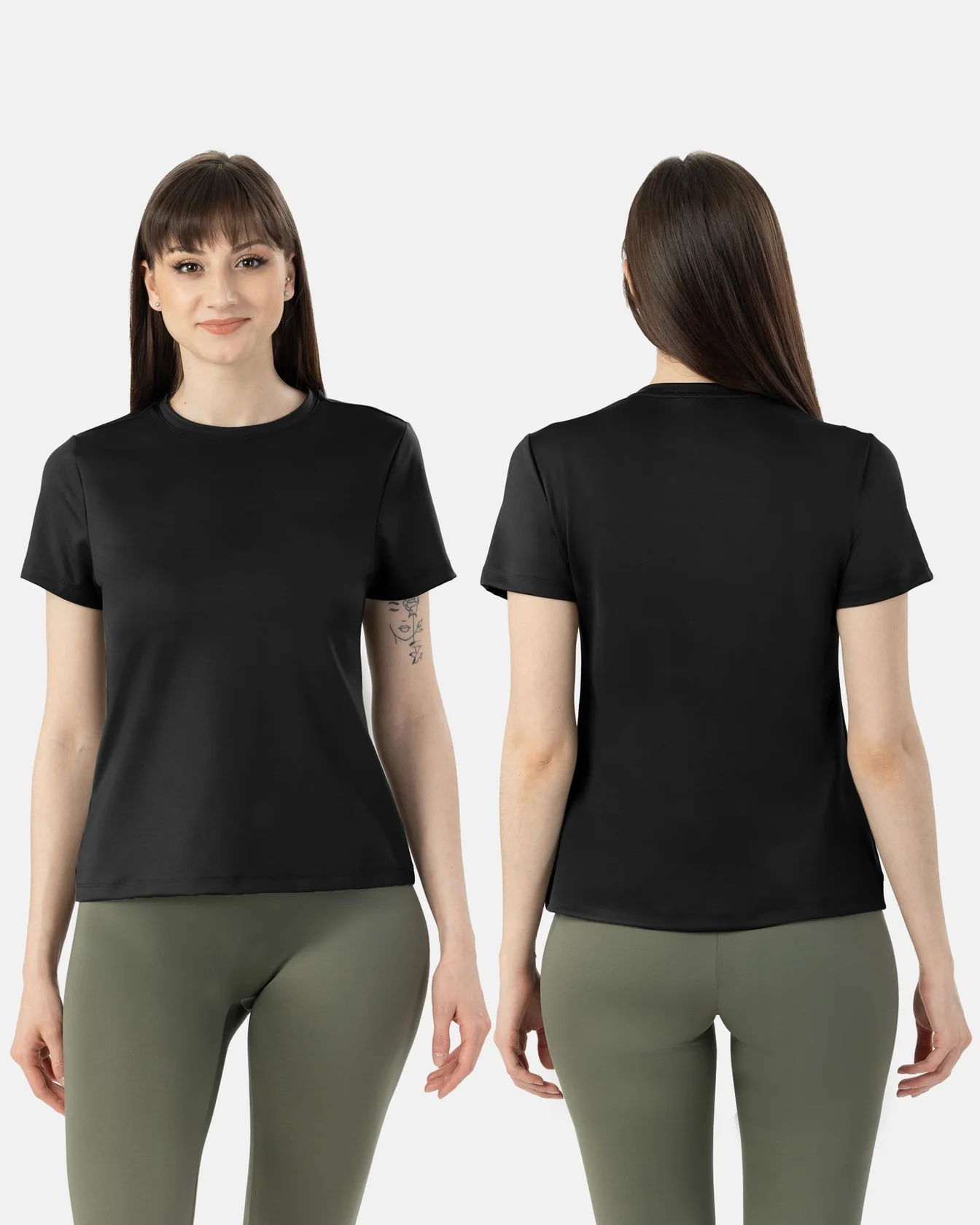 Image 5 of - ladiesregularlengthteemodalspandex3p5jpg