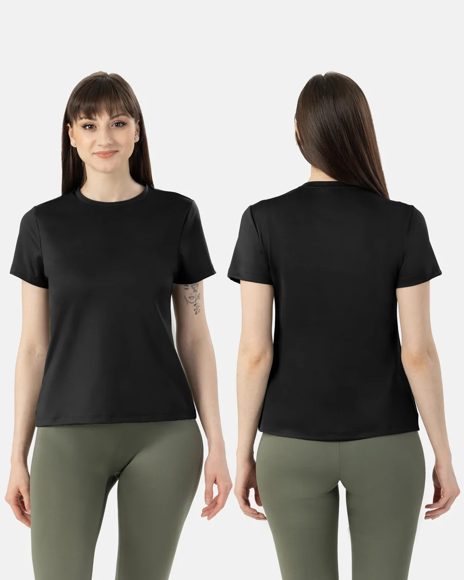 Image 5 of - ladiesregularlengthteemodalspandex3p5jpg