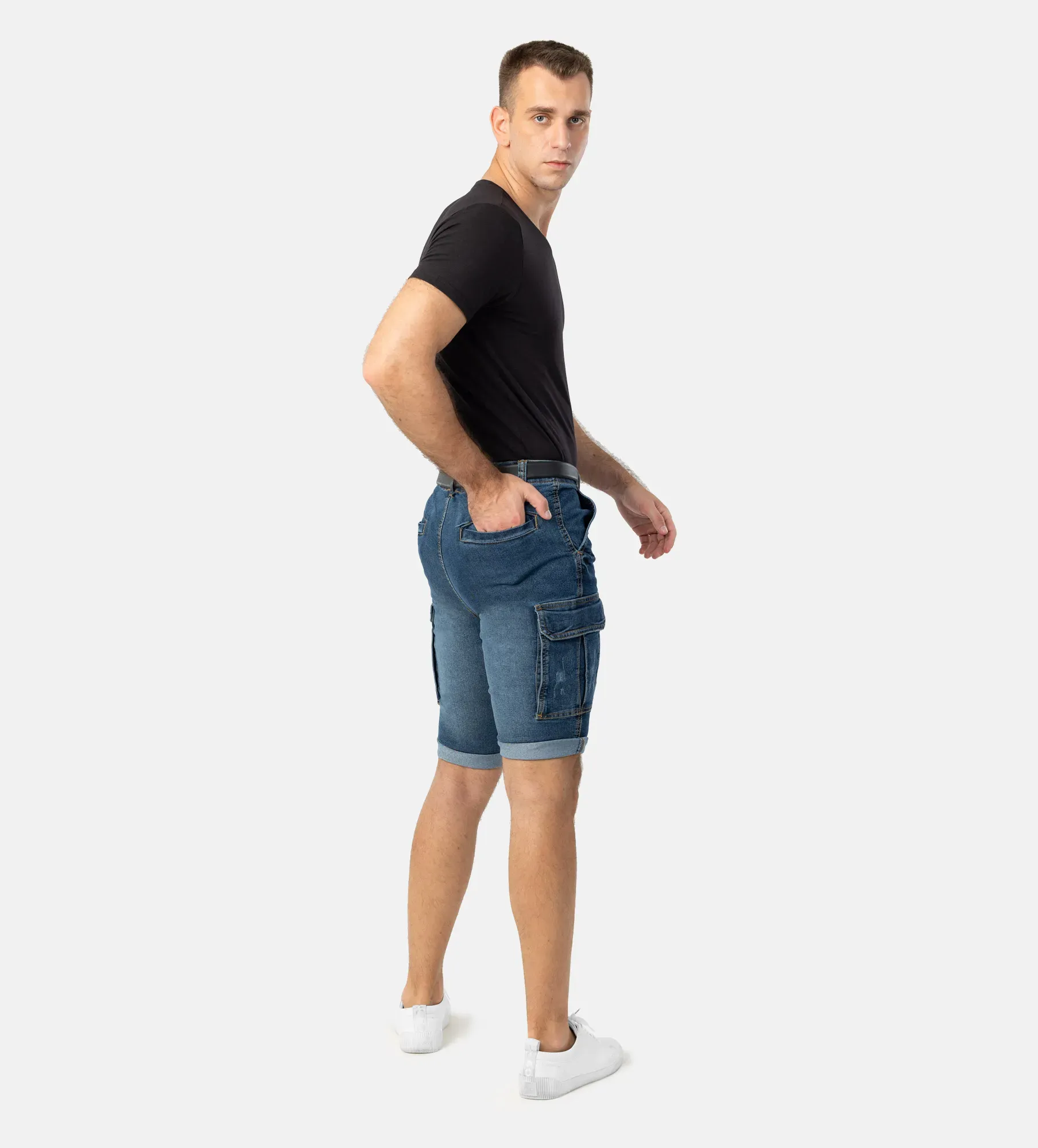 Džinsiniai vyriški šortai