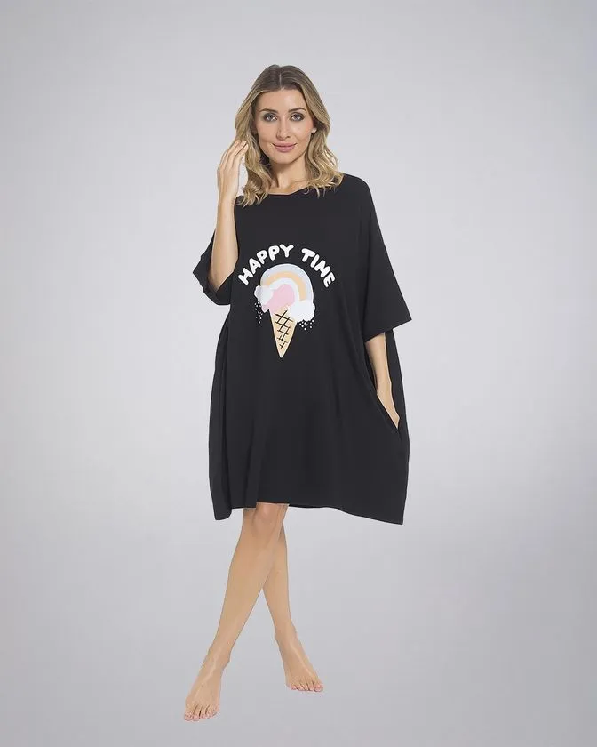 Moteriška oversize naktinė marškinėliai
