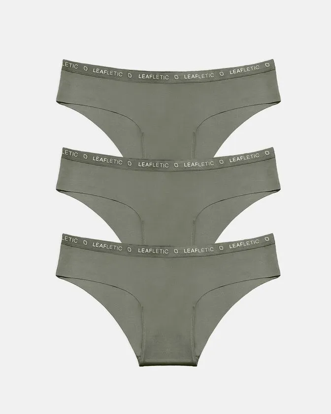 Moteriški hipster tipo apatiniai iš nailono ir elastano - 3 vnt. Pakuotė